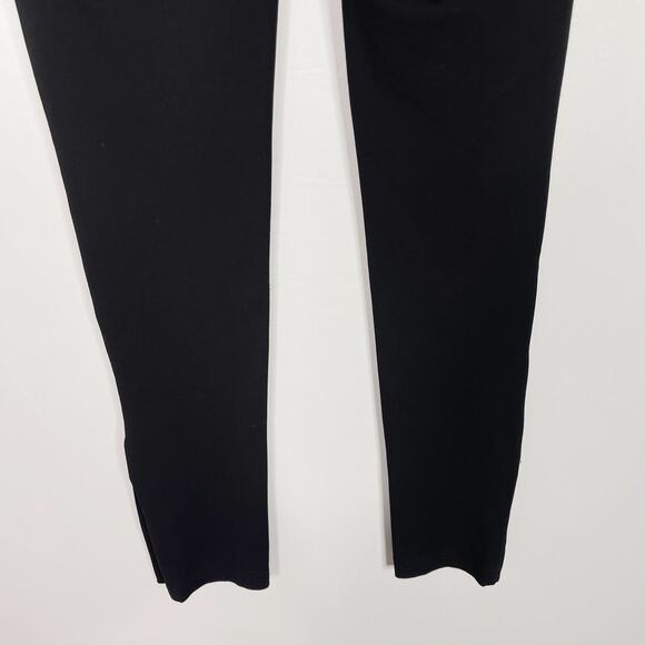 Vince Womens 2 Black Ponte Knit Skinny Leg Riding Pants with Snap Button Ankle - Picture 7 of 10